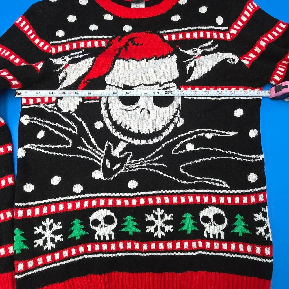 Disney Nightmare Before Christmas Jack Skellington Ugly Christmas Sweater M